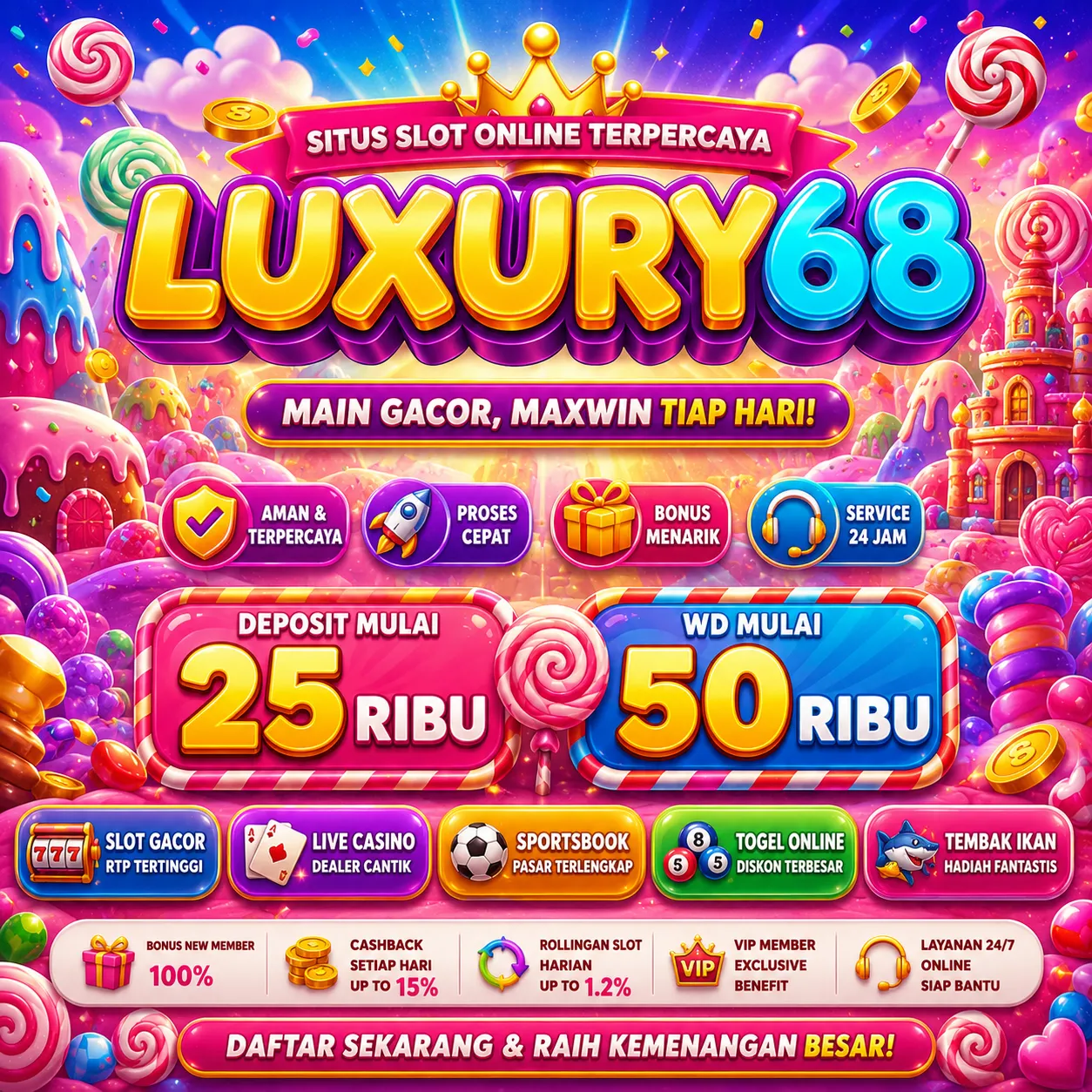 LUXURY68 Banner